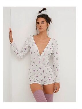For love & lemons pointelle onesie pajamas